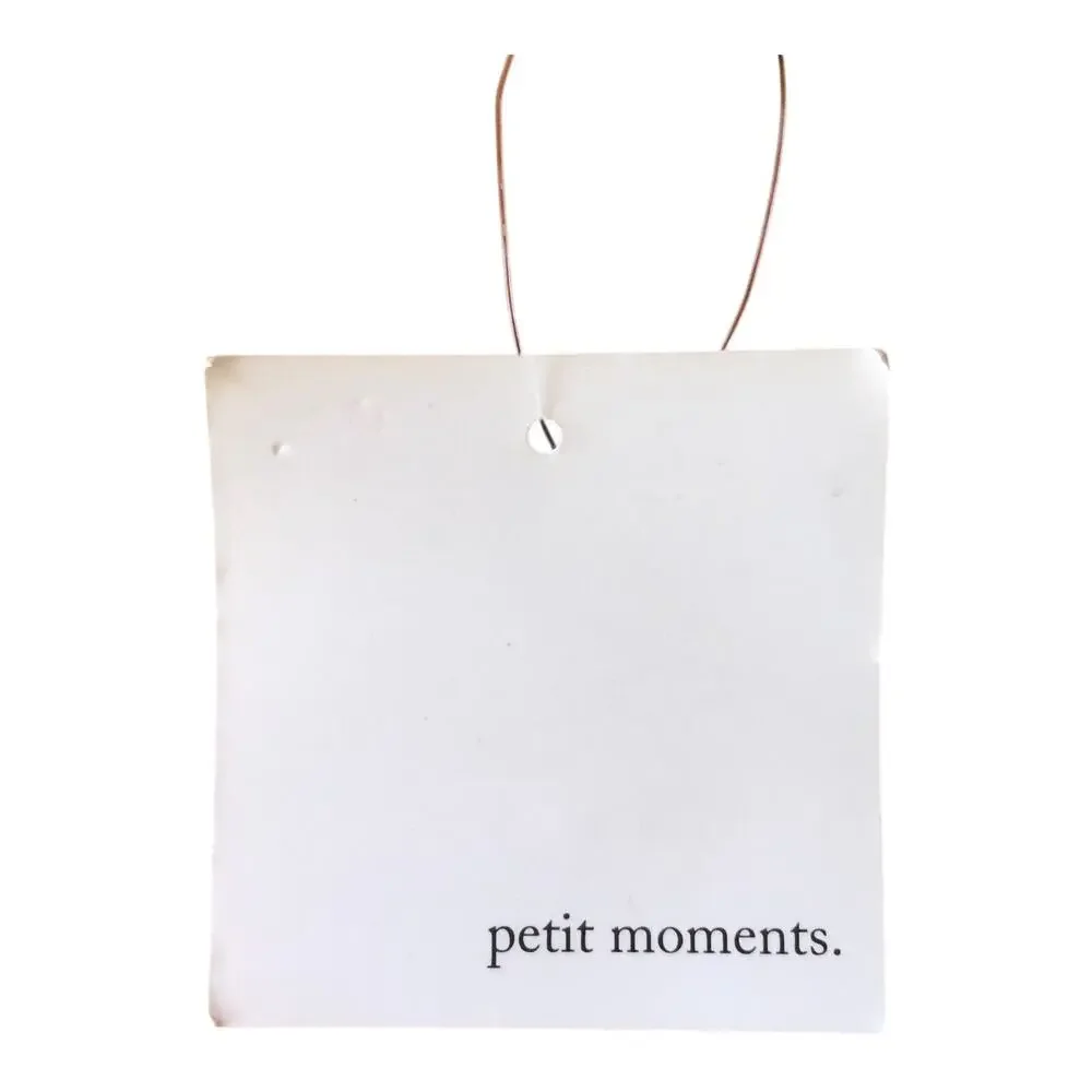 Petit Moments Classic Belt Gold Tone Buckle Tan Leather Women's Size M/L New